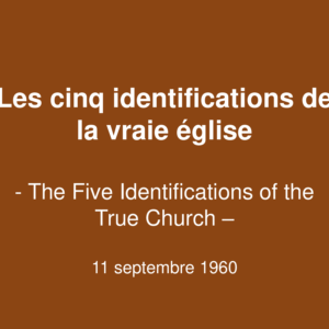Les cinq identifications de la vraie église