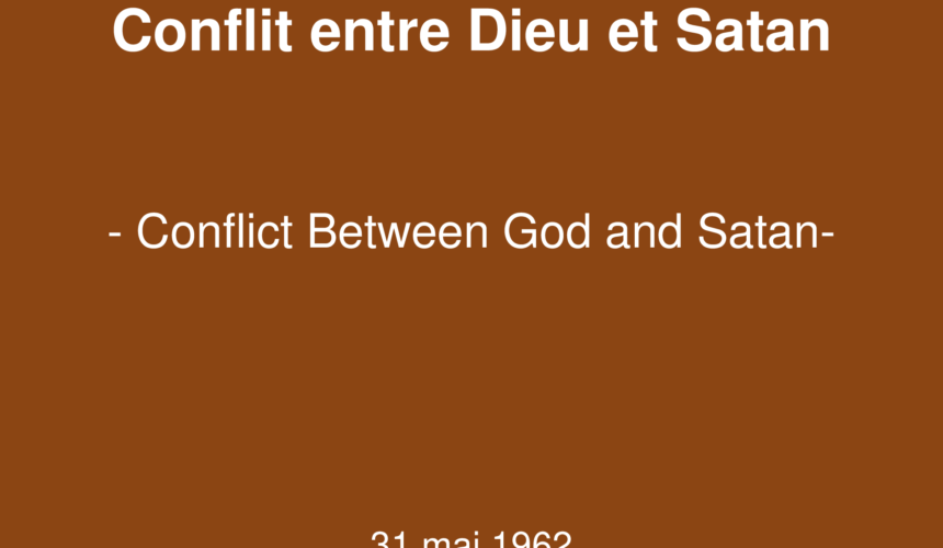 Conflit entre Dieu et Satan