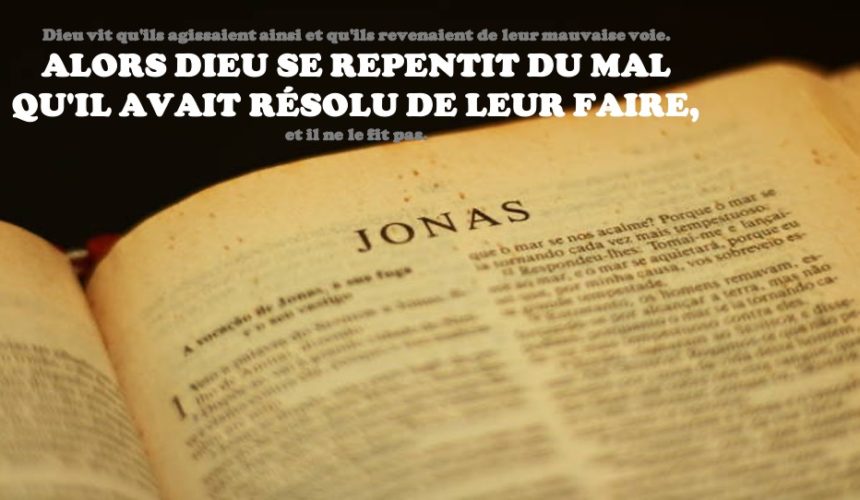 DIEU REVIENT DU MAL QU’IL AVAIT RÉSOLU DE LEUR FAIRE
